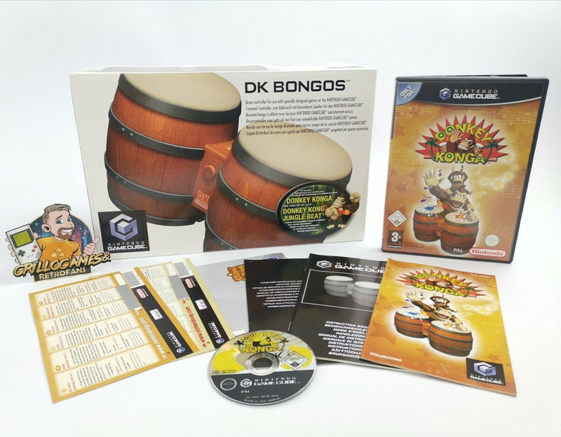 Nintendo Gamecube Spiel " Donkey Konga + Trommeln " Bongos | Game Cube | Ovp