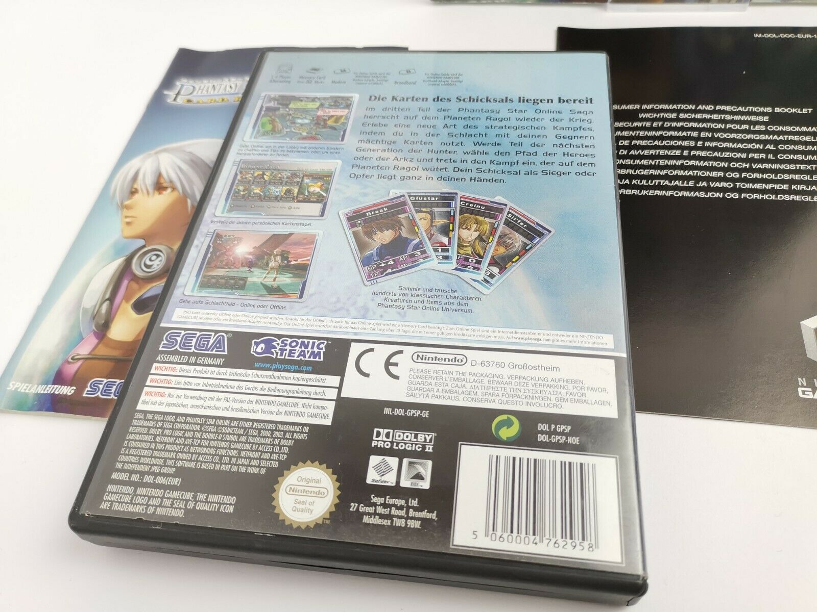 Nintendo Gamecube " Phantasy Star Online Episode III 3 + Strategy Guide " Ovp