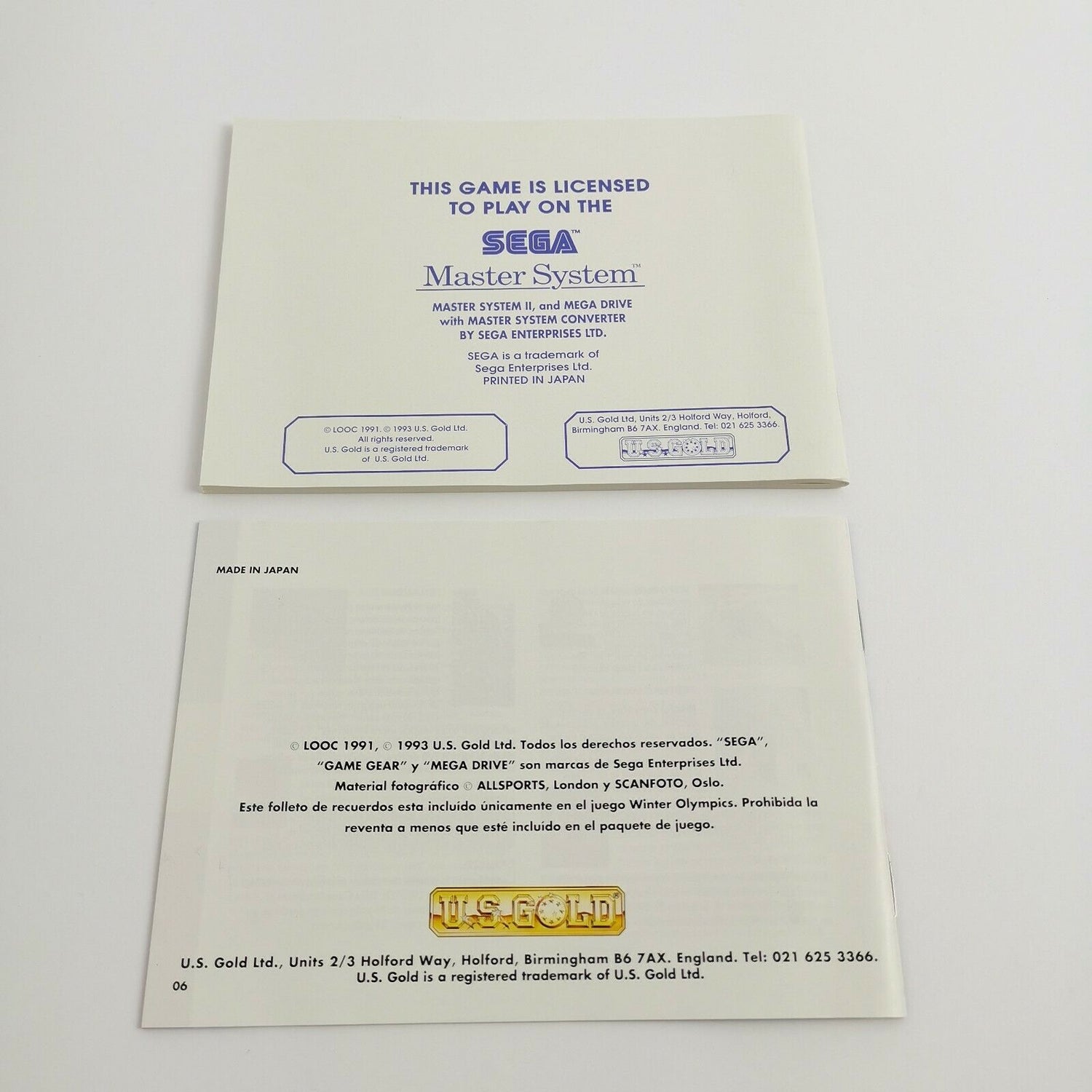 Sega Master System Spiel 