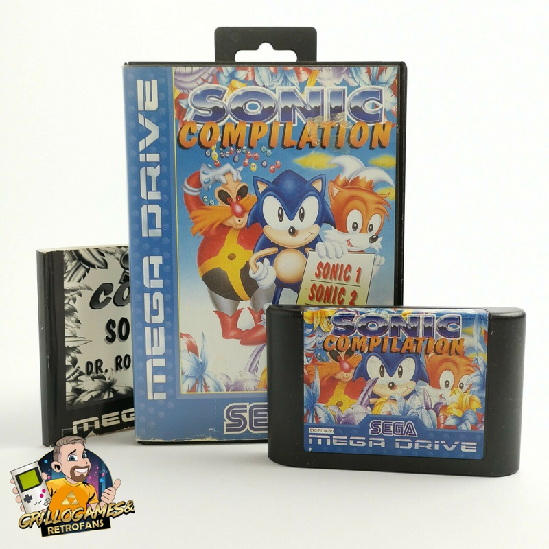 Sega Mega Drive Spiel " Sonic Compilation " MD MegaDrive | OVP | PAL