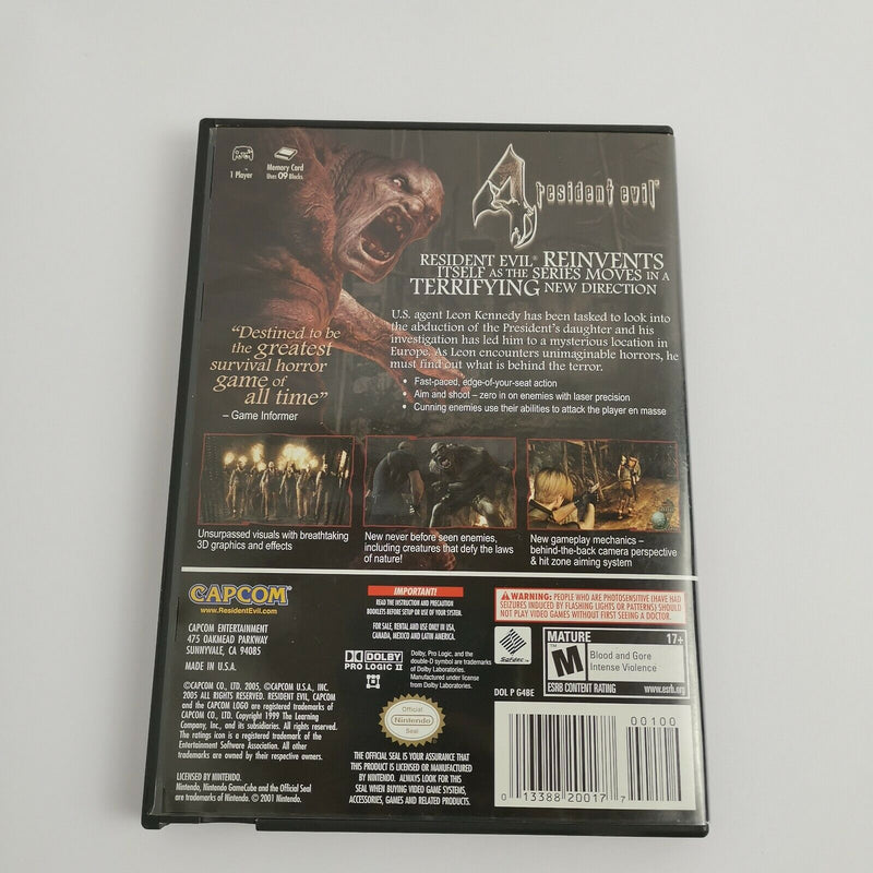 Nintendo Gamecube Spiel " Resident Evil 4 " GC GameCube | OVP | NTSC-U/C [2]