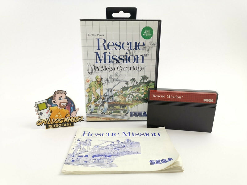 Sega Master System Spiel " Rescue Mission " MS | Ovp | Pal