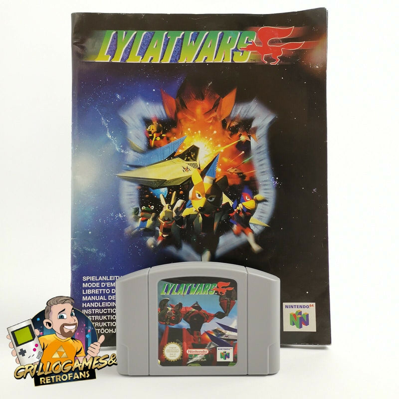 Nintendo 64 Spiel " Lylatwars + Spielanleitung " N64 | Modul Cartridge | PAL EUR
