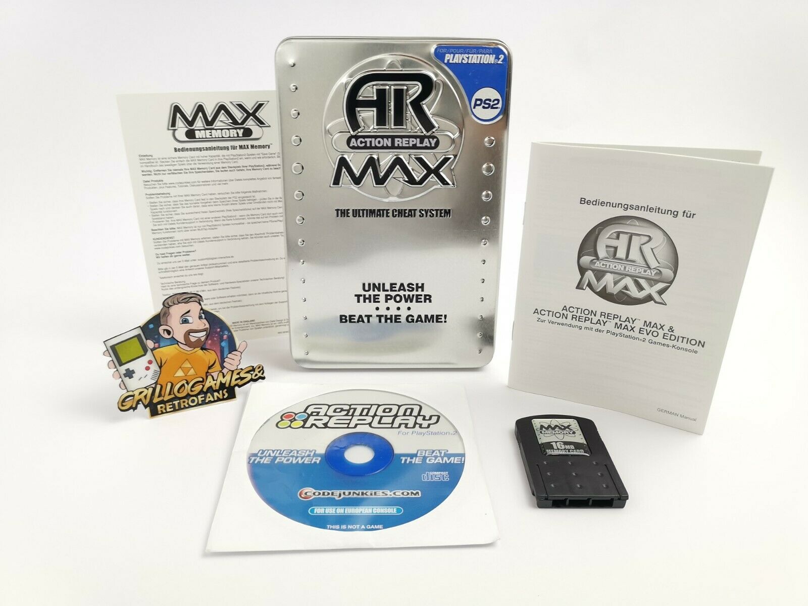 Playstation 2 Zubehör Cheatmodul " AR Action Replay MAX " Cheatsystem | Ovp |Pal