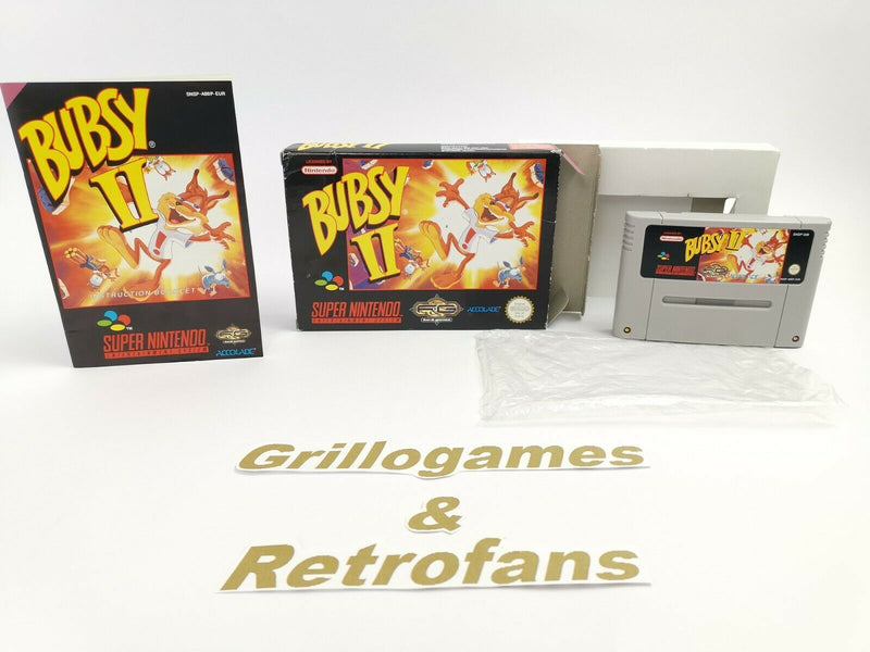 Super Nintendo Game "Bubsy II 2" Snes | Original packaging | Pal | CIB