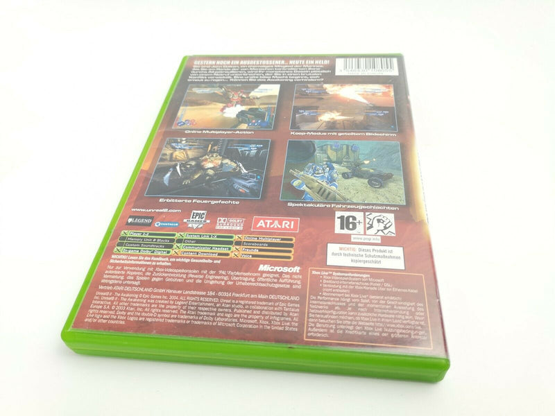 Microsoft Xbox Classic game "Unreal II 2 The Awakening" original packaging | Pal