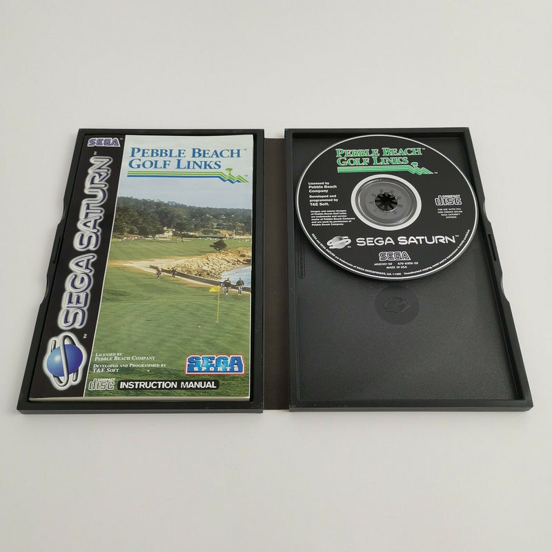 Sega Saturn game "Pebble Beach Golf Links" SegaSaturn | Original packaging | PAL Sega Sports