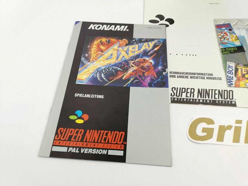 Super Nintendo Spiel " Axelay " | Snes | Ovp | Pal | CIB