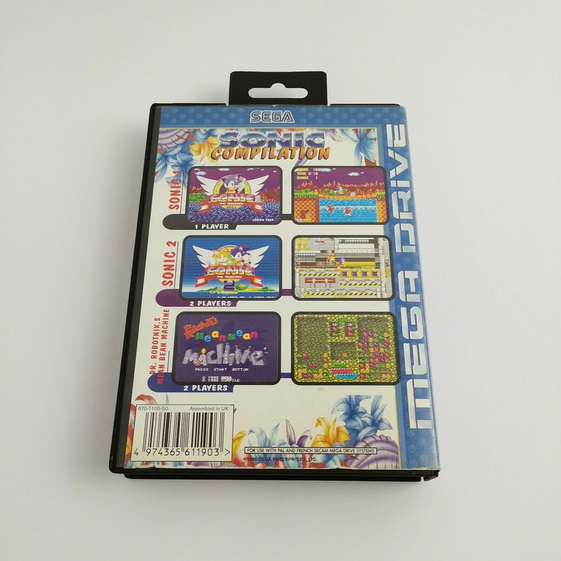 Sega Mega Drive Spiel " Sonic Compilation " MD MegaDrive | OVP | PAL