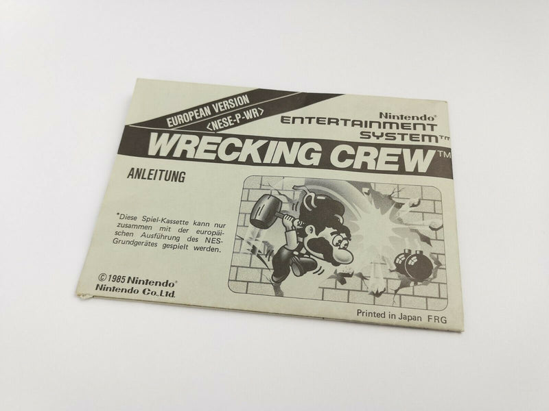 Nintendo Entertainment System game "Wrecking Crew" NES | Original packaging | PAL EEC