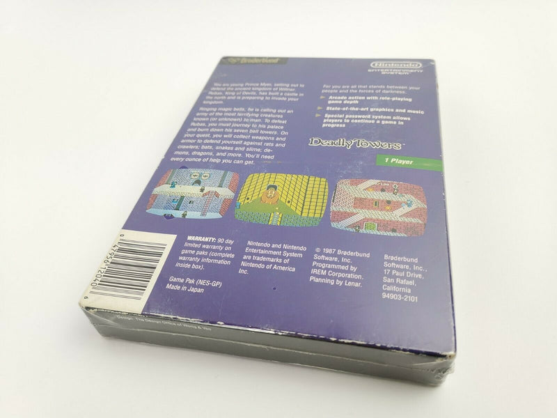 Nintendo Entertainment System game "Deadly Towers" NES | Original packaging | REV A