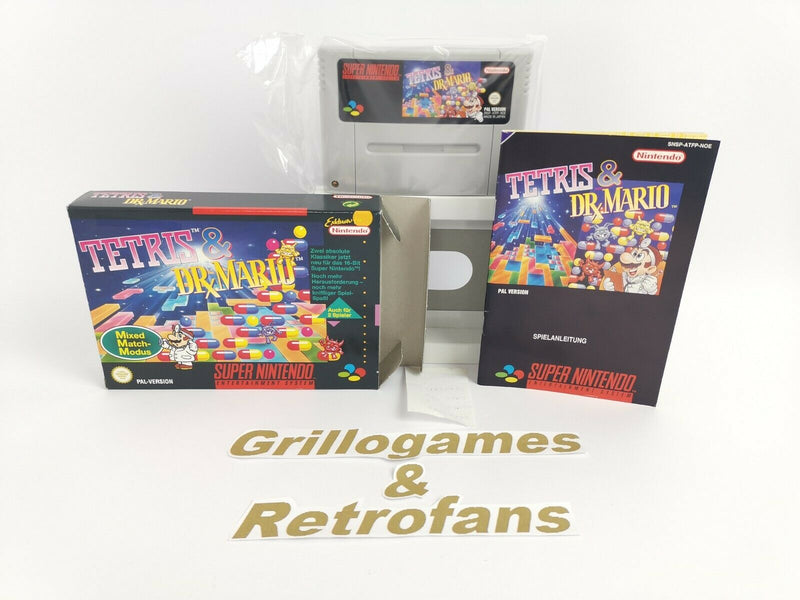 Super Nintendo Spiel | " TETRIS & DR. MARIO " | Snes | Ovp