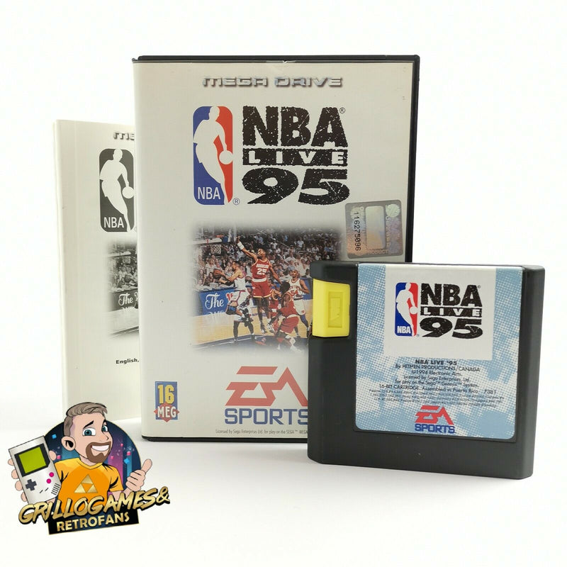 Sega Mega Drive Game "NBA Live 95 Basketball" MD MegaDrive | Original packaging | PAL