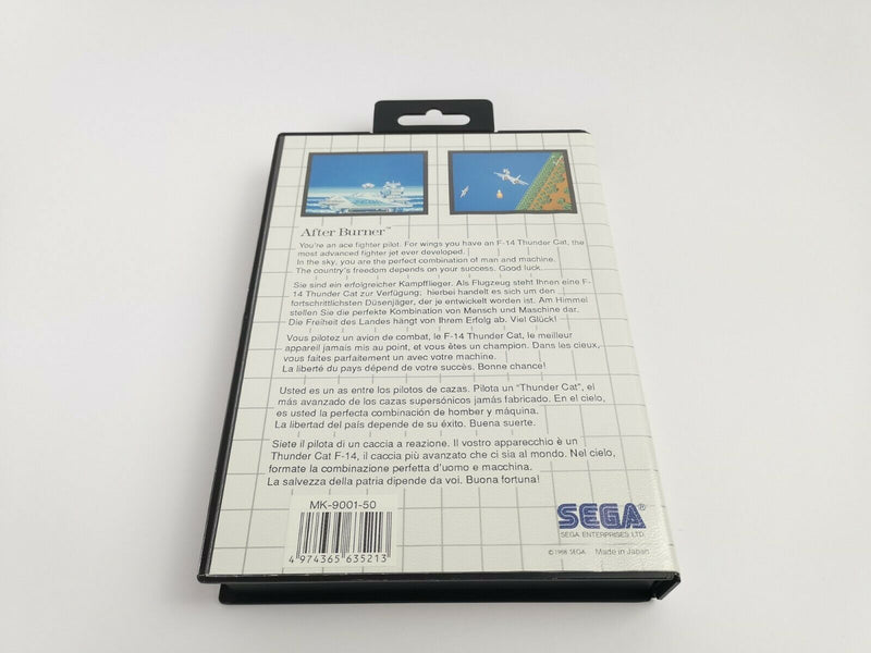 Sega Master System game "After Burner" MasterSystem | PAL | Original packaging afterburner