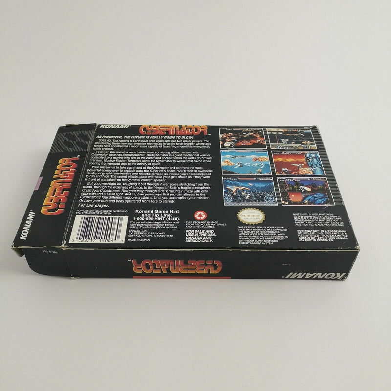 Super Nintendo game "Cybernator" SNES | Original packaging | NTSC-U/C USA | Konami