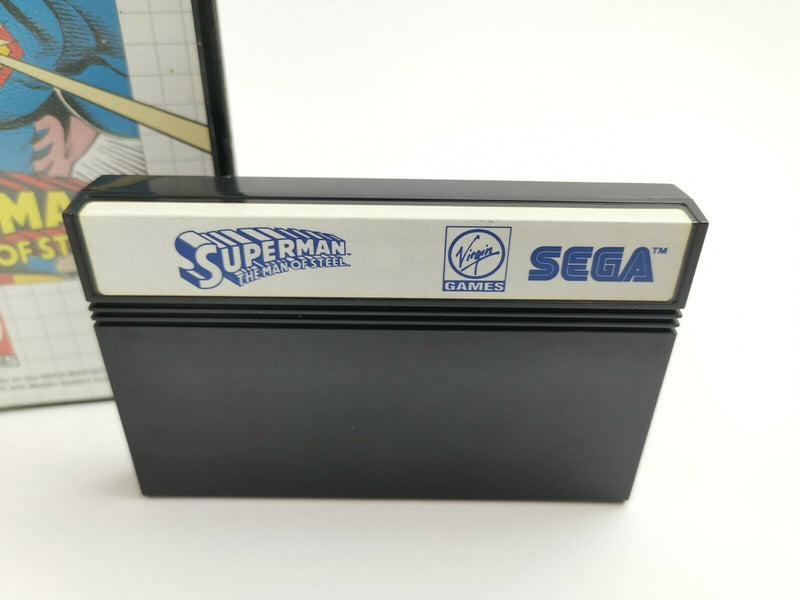 Sega Master System game "Superman The Man of Steel" original packaging | Pal | MS