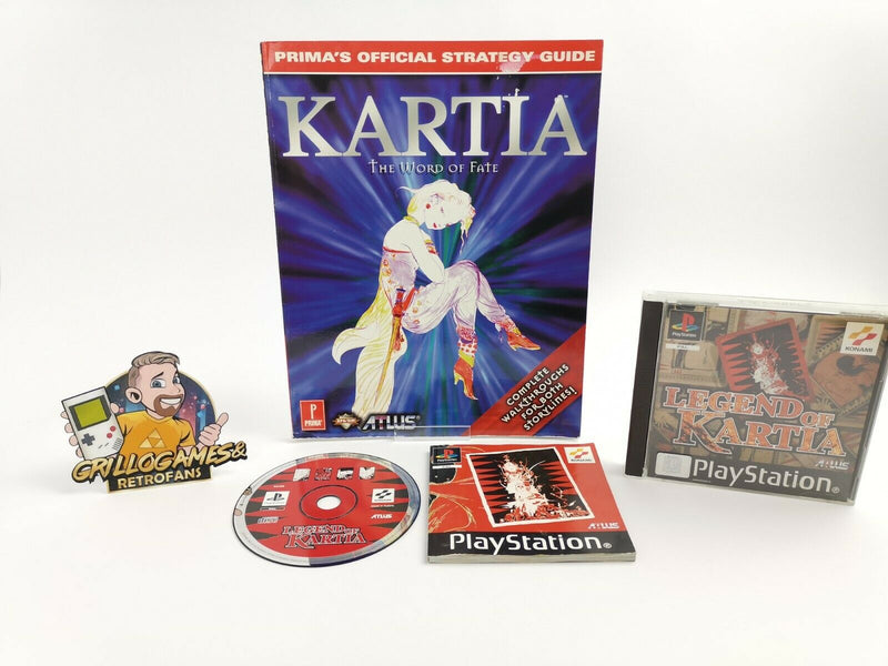 Sony Playstation 1 Spiel " Kartia The World of Fate & Strategy Guide " Ps1 | Pal