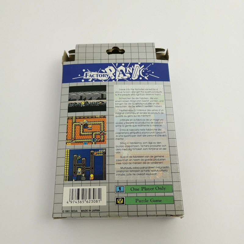Sega Game Gear game "Factory Panic" GG GameGear Handheld | Original packaging | PAL