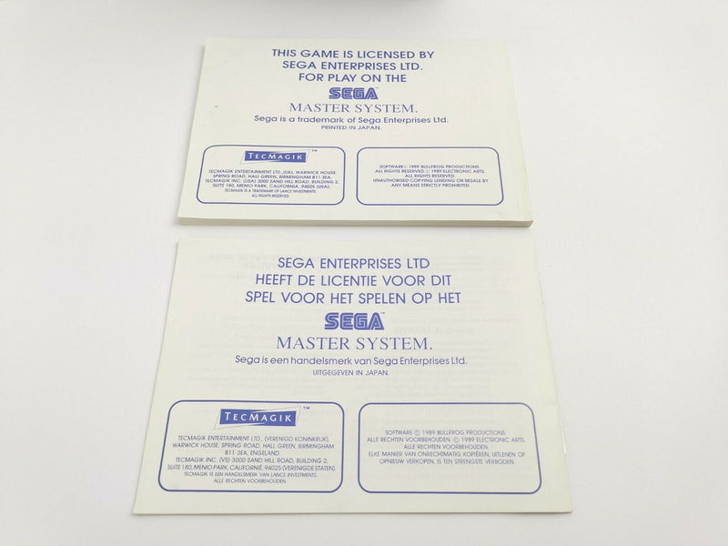 Sega Master System Spiel " Populous " MasterSystem | OVP | PAL