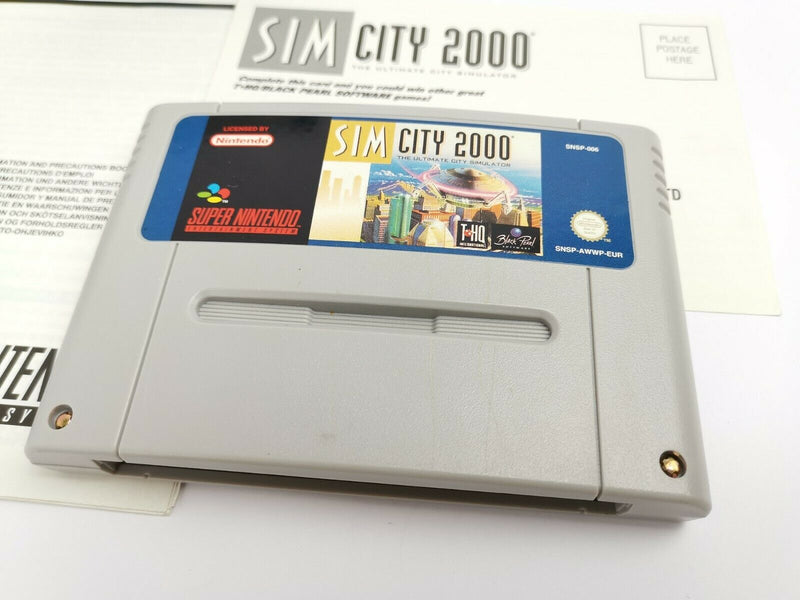 Super Nintendo Spiel " Sim City 2000 " Snes | Ovp | Pal | CIB