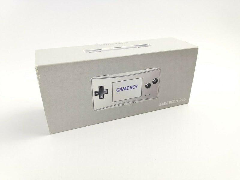 Nintendo Gameboy Micro Console "Silver | Silver" Original Box | Pal | GameBoy
