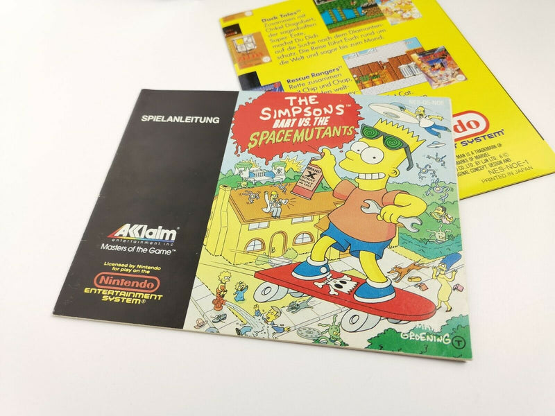 Nintendo Entertainment System The Simpsons Bart vs. the Space Mutants  Nes Ovp