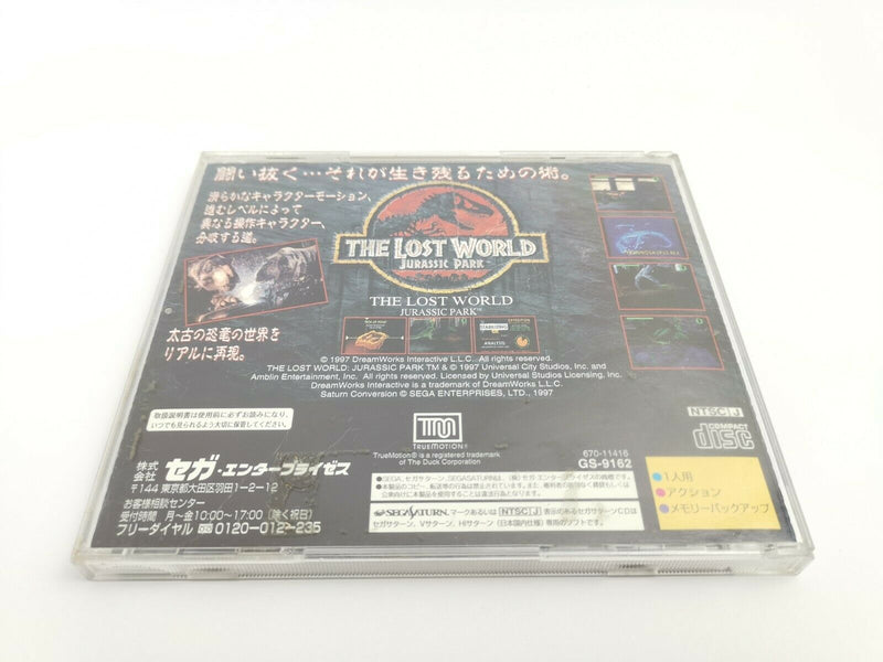 Sega Saturn Spiel " The Lost World Jurassic Park " | Japan | Ntsc-J | SegaSaturn