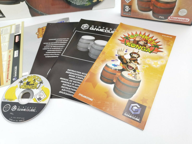 Nintendo Gamecube Spiel " Donkey Konga + Trommeln " Bongos | Game Cube | Ovp