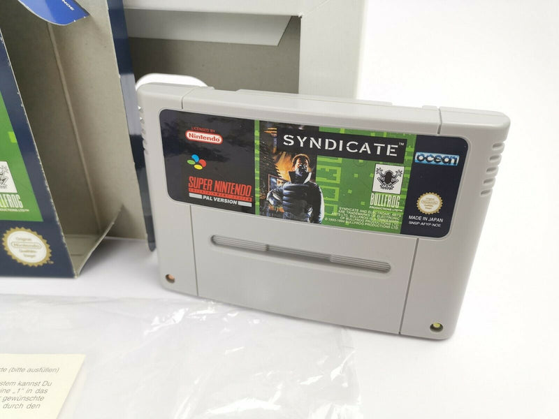 Super Nintendo game "Syndicate" | Snes | Original packaging | Pal | CIB