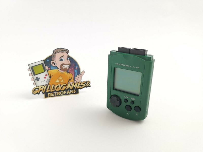Sega Dreamcast Accessories " Godzilla Memory Card Visual Memory Unit " Green
