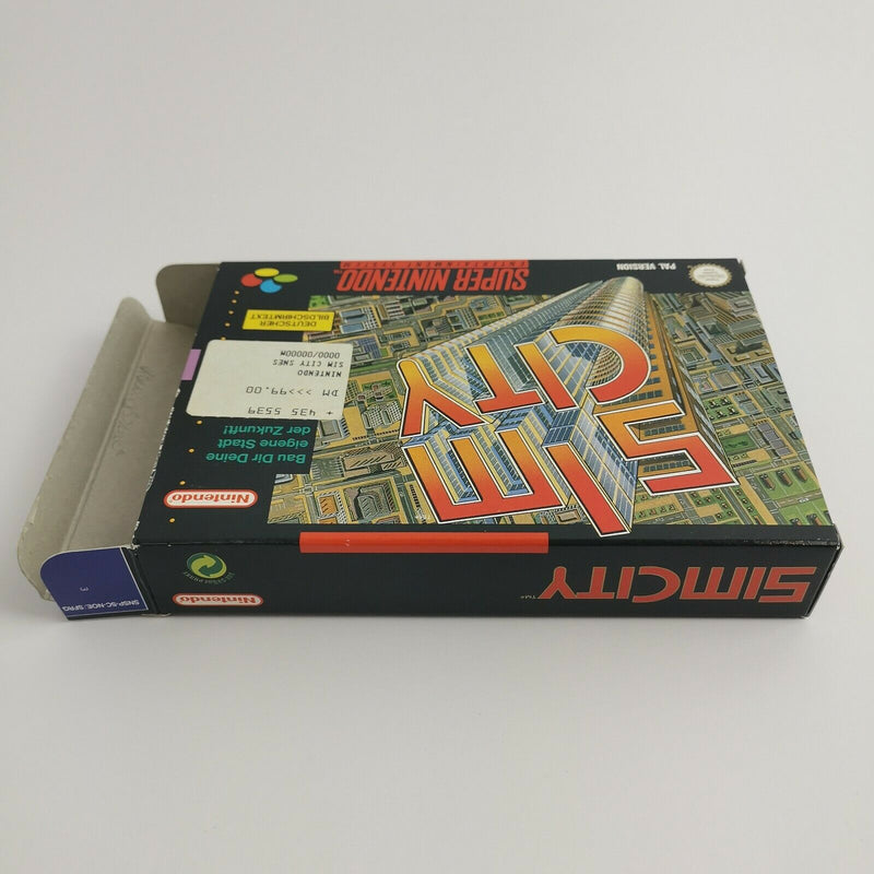 Super Nintendo game "Sim City" SNES SimCity | Original packaging | PAL version NOE / SFRG