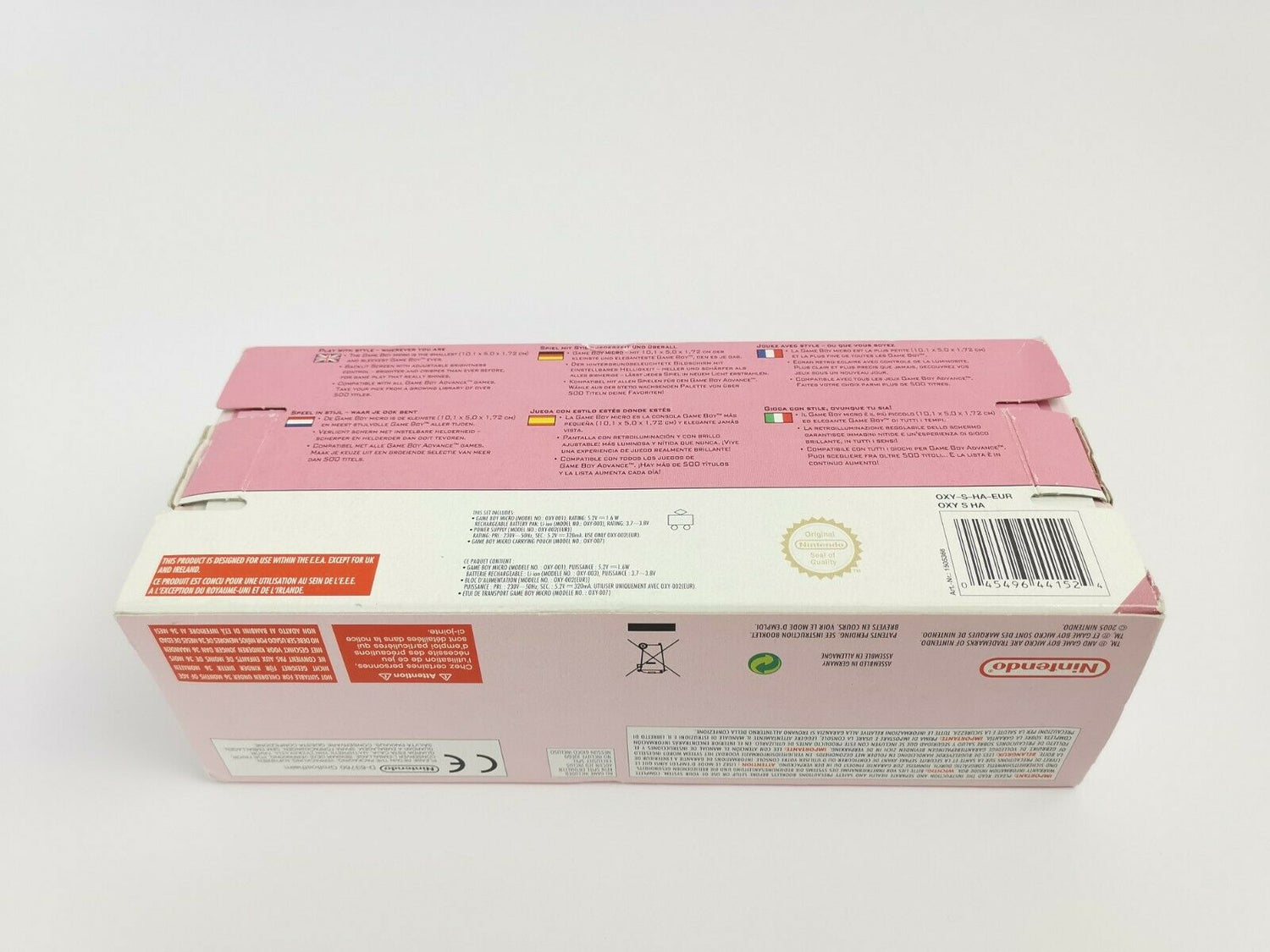 Nintendo Gameboy Micro Konsole PINK | Game Boy Mikro Rosa | OVP | PAL