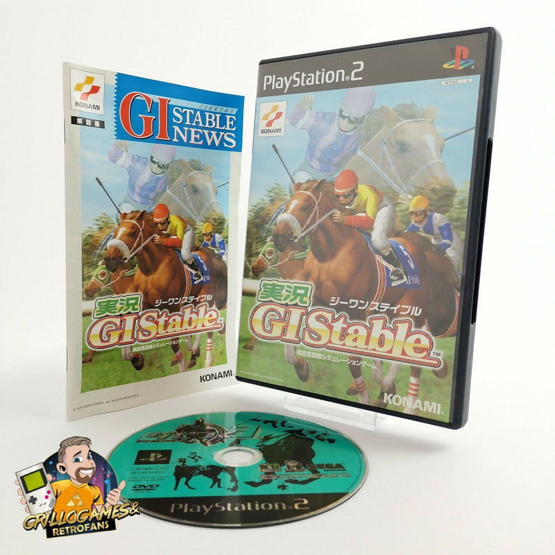 Sony Playstation 2 Spiel " GI Stable " Ps2 Pferderennen | NTSC-J Japan | OVP