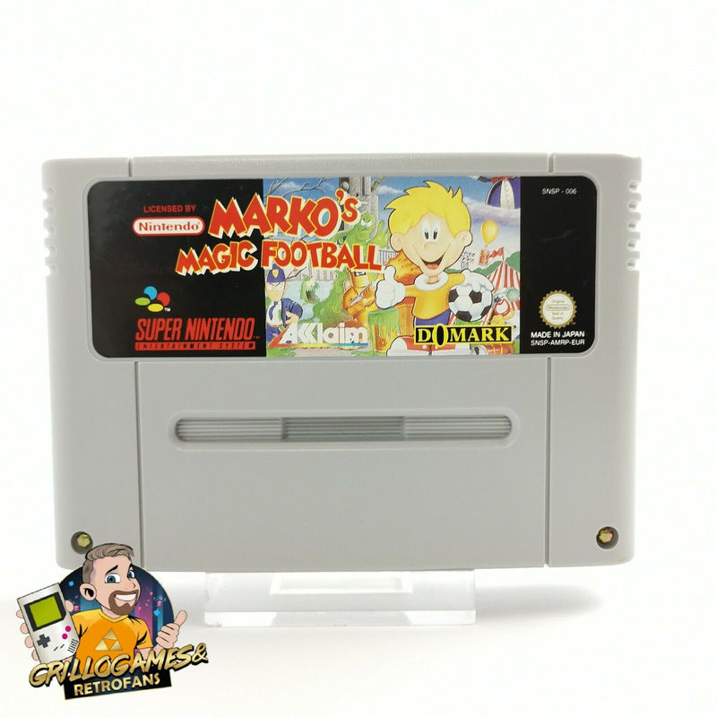 Super Nintendo Spiel " Markos Magic Football " SNES | Modul Cartridge | PAL EUR