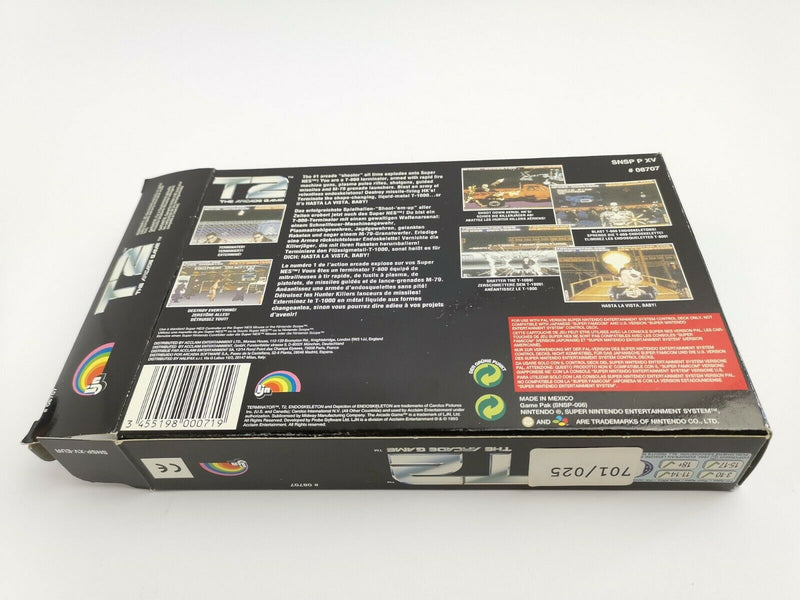 Super Nintendo Game "T2 The Arcade Game" Snes | Original packaging | Pal | EUR