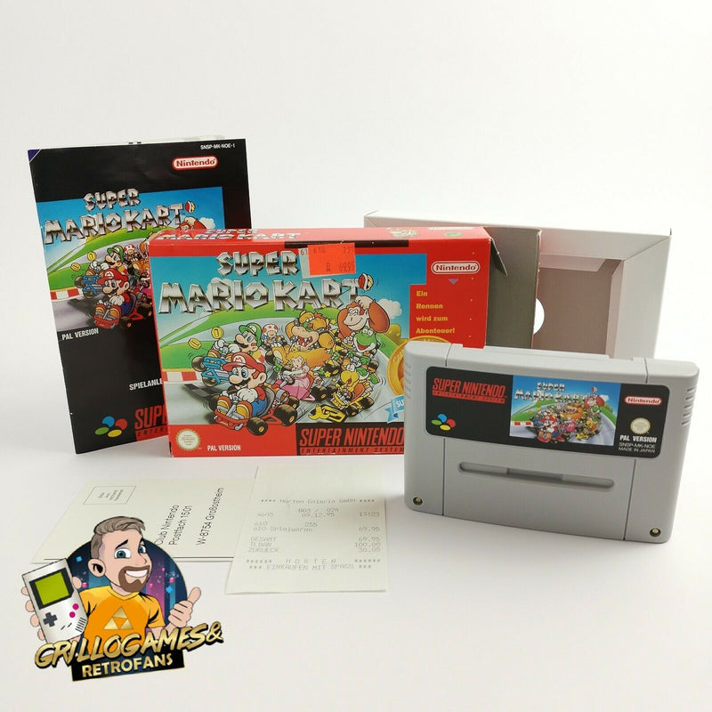 Super Nintendo game "Super Mario Kart" SNES | OVP Super Classic Series | PAL