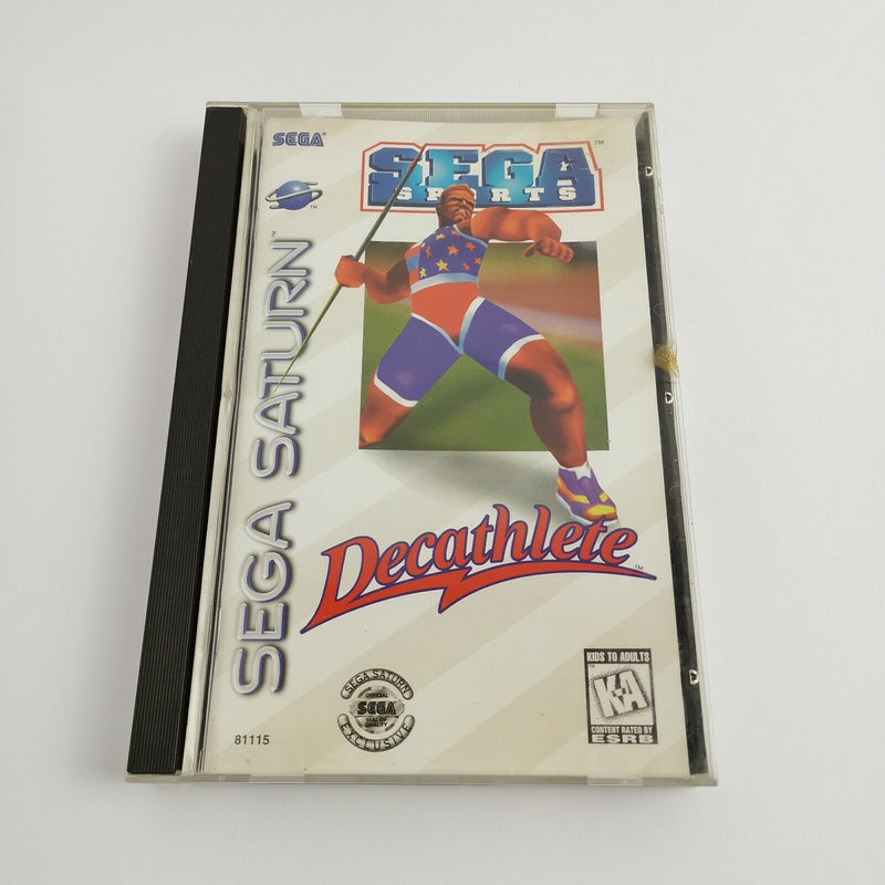 Sega Saturn game " Decathlete Sega Sports " SegaSaturn | Original packaging | NTSC-U/C USA