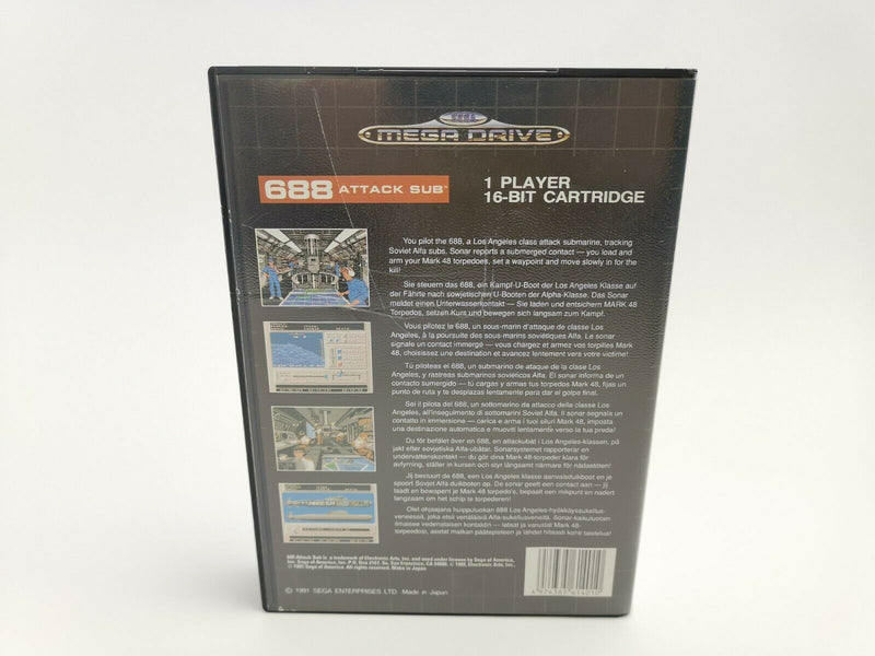 Sega Mega Drive Spiel " 688 Attack Sub " MD MegaDrive | OVP | PAL