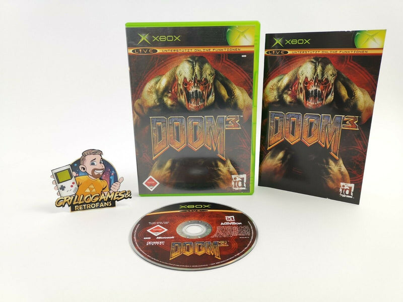 Microsoft Xbox Classic game "Doom 3" original packaging | Pal