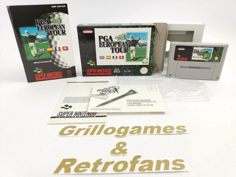 Super Nintendo Spiel " PGA European Tour " | Snes | Ovp | Pal | CIB