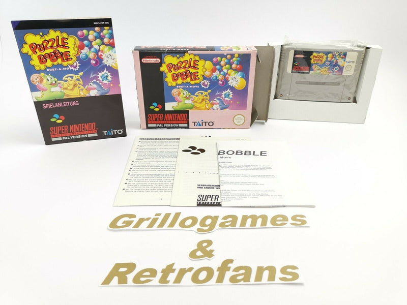 Super Nintendo Spiel " Puzzle Bobble Bust-A-Move " | Snes | Ovp | Pal | CIB