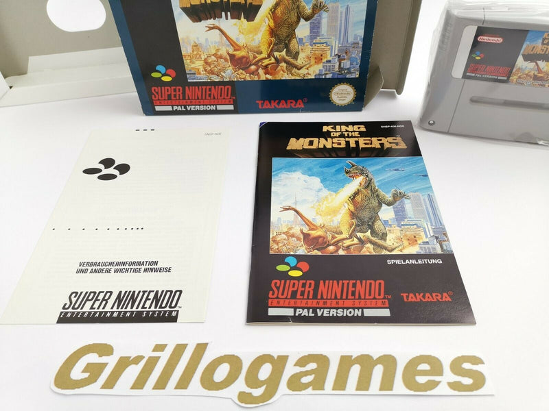 Super Nintendo Spiel " King of the Monsters " Snes | Ovp | Pal | CIB |