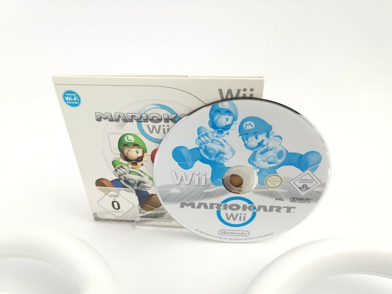 Nintendo Wii Spiel " Mario Kart Wii + 2 Lenkräder " Pal |