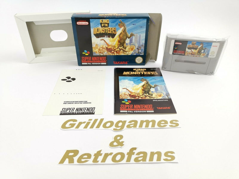 Super Nintendo Spiel " King of the Monsters " Snes | Ovp | Pal | CIB |