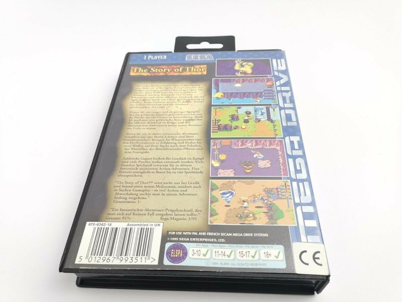 Sega Mega Drive Spiel " The Story of Thor " MD | Megadrive | Ovp | Pal