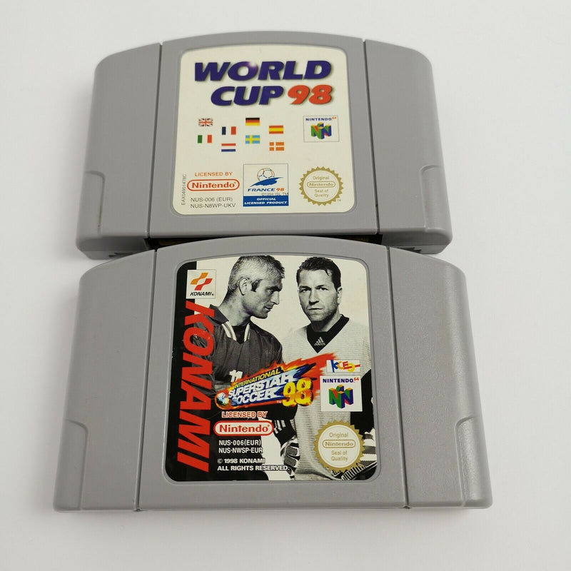 Nintendo 64 Spiele " World Cup 98 & Superstar Soccer " N64 | Module Cartridge