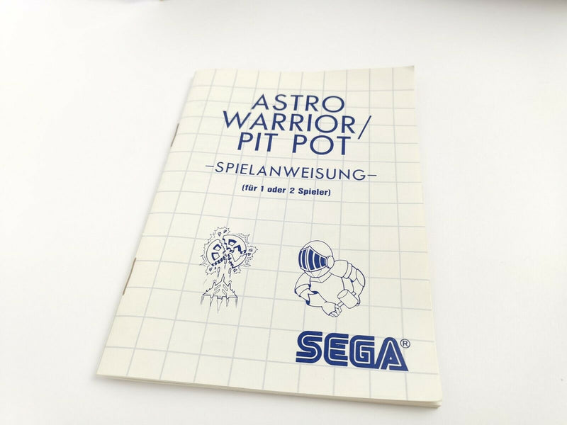 Sega Master System Spiel " Astro Warrior / Pit Pot " Ovp | Pal | Ms Mastersystem