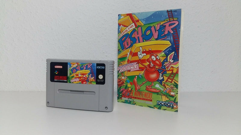 Super Nintendo Spiel " Push Over " *mit Anleitung * / Snes