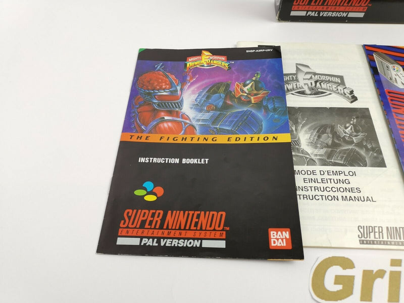 Super Nintendo game "Power Rangers The Fighting Edition" | Snes | Original packaging | Pal