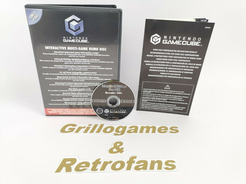 Nintendo Gamecube game "Interactive Multi-Game Demo Disk November 2004" Original packaging